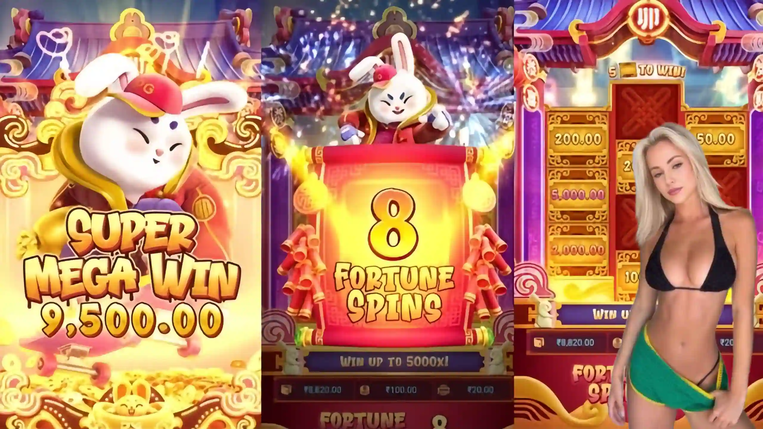 Wild Expansivo Fortune Rabbit 8839 - Coelho Dourado que Expande